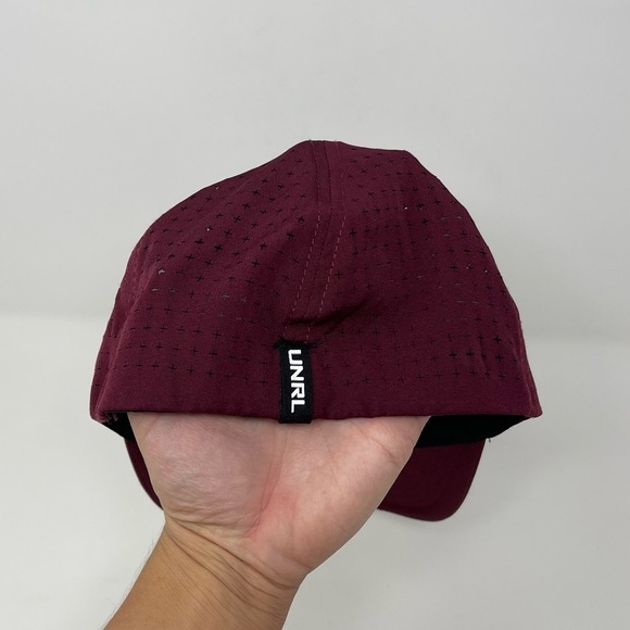 UNRL Mens Explorer StretchFit Hat Mid Pro Maroon - Picture 2 of 4